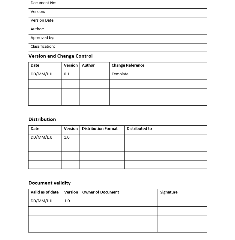 Procedure for Document and Record Control