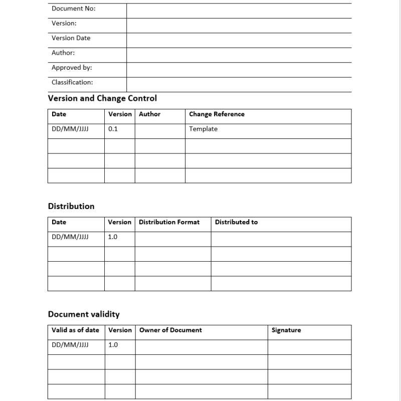 Password Policy Template