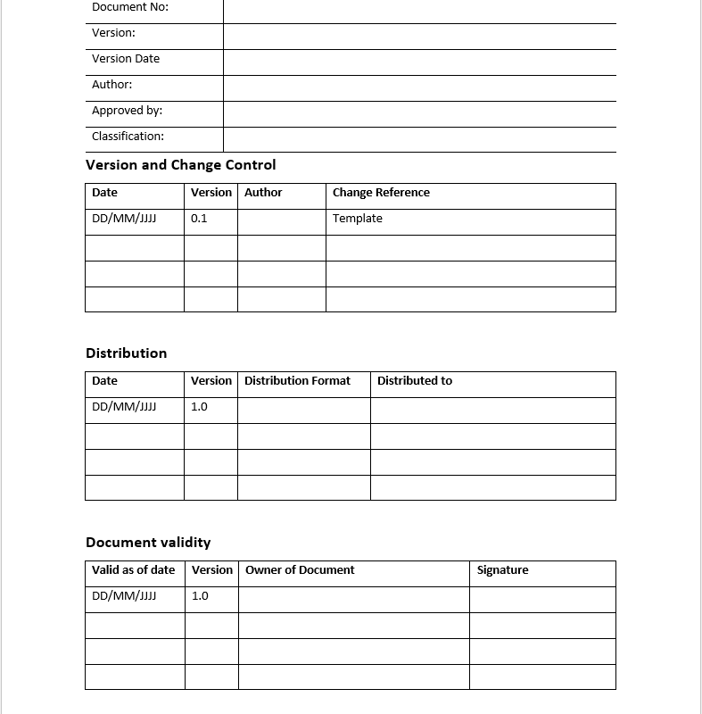 information security policy template