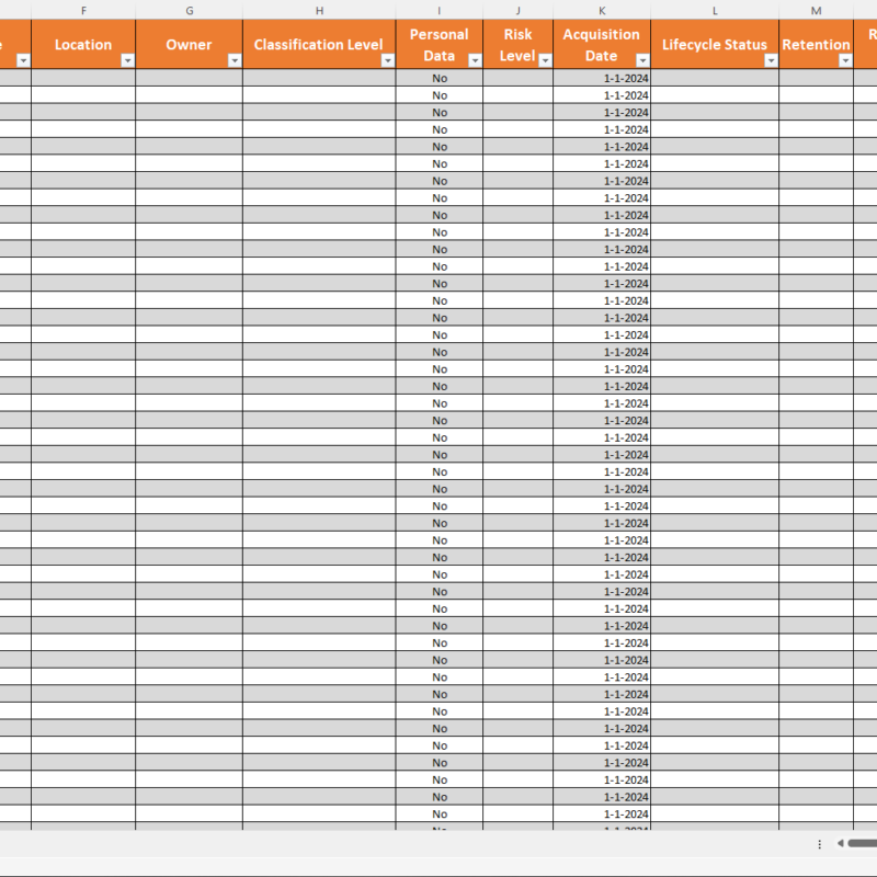 asset register template