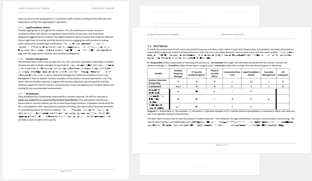 Iso 27001 Incident Response Plan Template 3