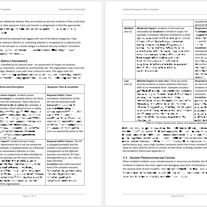 iso 27001 incident response plan template 4