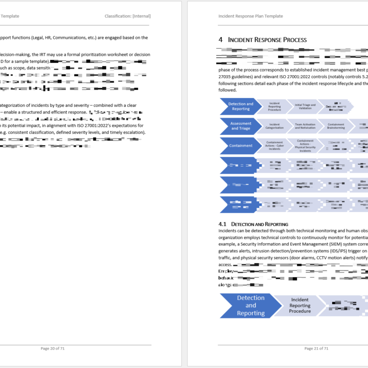 iso 27001 incident response plan template 5