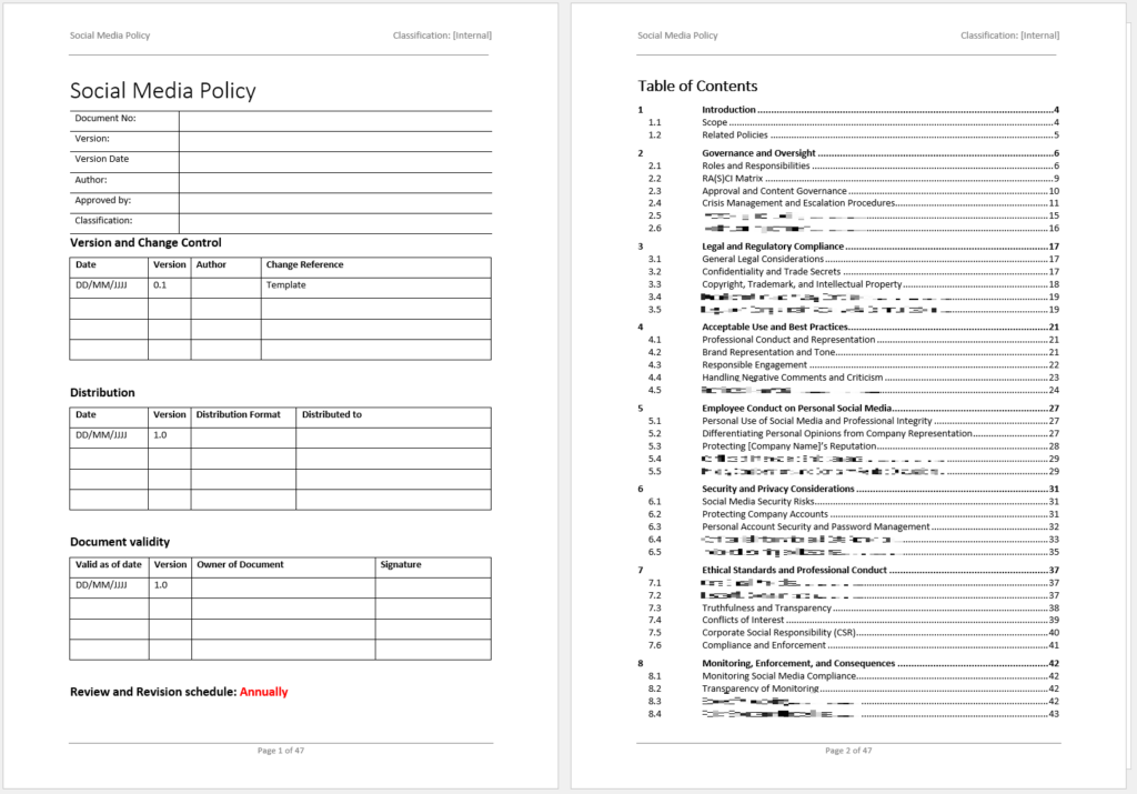 Home 10 Social Media Policy Template