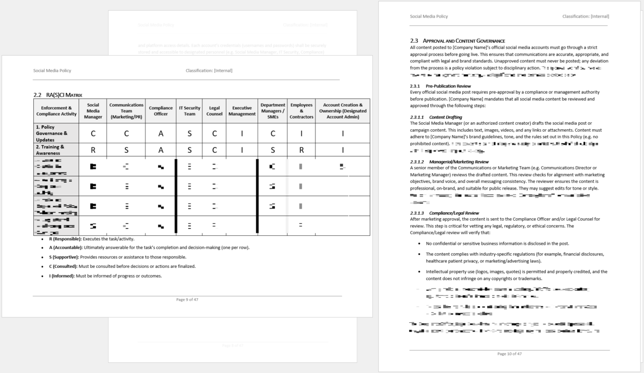 Social Media Policy Template 3